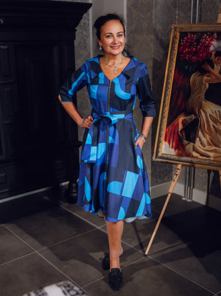 Sinine Deborah kleit