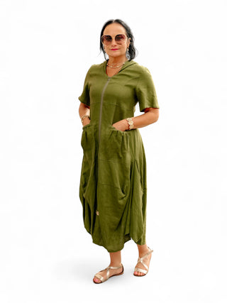 Roheline kleit #1087