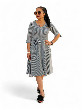 Triibuline kleit #1070