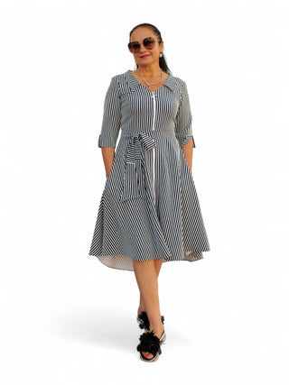 Triibuline kleit #1070