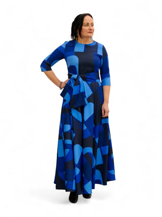 Sinine pikk kleit #1060