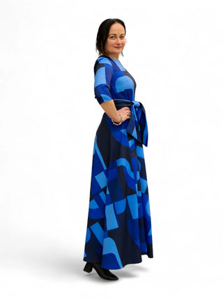 Sinine pikk kleit #1060