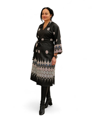 Must mustriline hõlmik kleit #1057