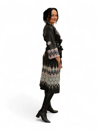 Must mustriline hõlmik kleit #1057