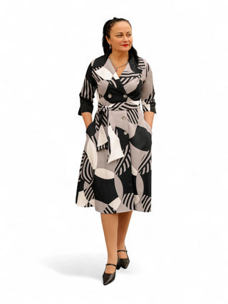 Must-valge kleit #1051