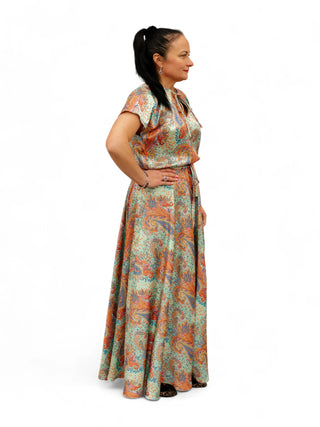 Mustriline pikk kleit #1041