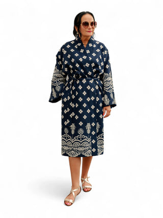 Tumesinine muster-kleit #1085