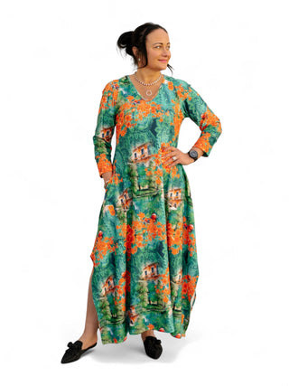 Roheline kleit #1023