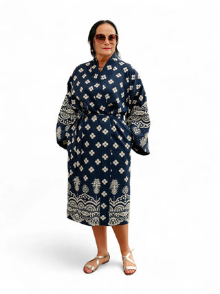 Tumesinine muster-kleit #1085