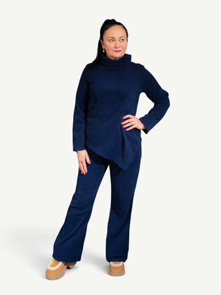 Tumesinine Velvet kostüüm