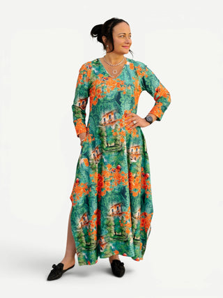 Roheline kleit #1023